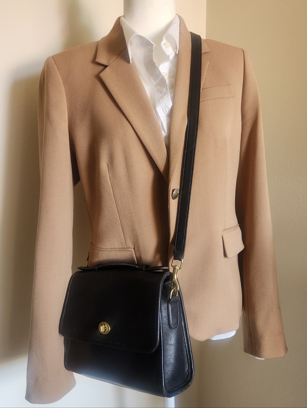 Rare Vintage COACH Kent Black Handbag #345 - Picture 8 of 9